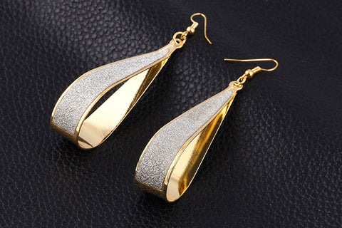2016 Hot Selling Earings Fashion Jewelry Korean Trend Rock Club Frosted Water Drop Earrings Jewelry Wedding Earrings - Stylishjewelry