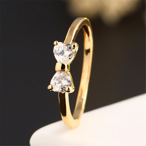 Gold Plated Bow Ring - Stylishjewelry