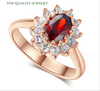 Top Quality Blue Crystal Silver Wedding Ring for Women - Stylishjewelry