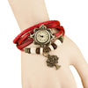 Vintage Leather Quartz Bracelet Watch - Stylishjewelry