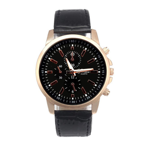 Luxury Geneva - Leather Quartz Watch - Stylishjewelry