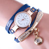 Women Watches Bracelet Watch Ladies Leather Rhinestone Analog Quartz Stainless Steel Wristwatches 9 Colors Watch Female ZHOU - Stylishjewelry
