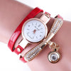 Women Watches Bracelet Watch Ladies Leather Rhinestone Analog Quartz Stainless Steel Wristwatches 9 Colors Watch Female ZHOU - Stylishjewelry