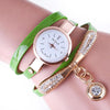 Women Watches Bracelet Watch Ladies Leather Rhinestone Analog Quartz Stainless Steel Wristwatches 9 Colors Watch Female ZHOU - Stylishjewelry