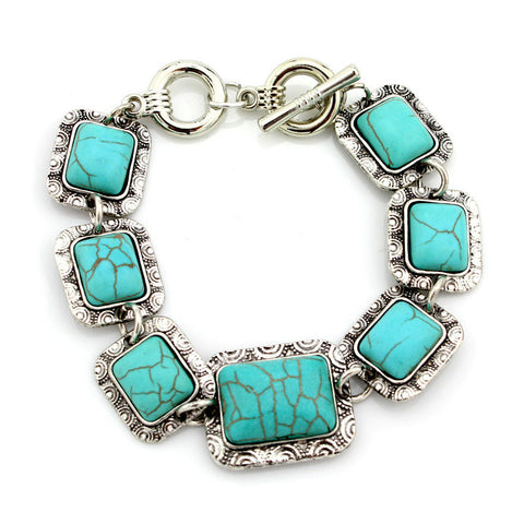 Retro Turquoise Bracelet - Stylishjewelry