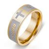 316L Stainless Steel Ring for Men And Women Jesus Love You Cross Ring Jesus Bible Text Titanium Steel - Stylishjewelry