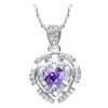 BAMOER  Silver Color Imitation Pearl Necklaces & Pendants with Paved Micro AAA Cubic Zircon Women Jewelry YIN027 - Stylishjewelry