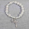 DoreenBeads 2017 New Women Beaded Bracelet Prayer Rosary Beads Bracelets Cross Jesus Pendants 18cm-21cm long 1 Piece Summer Chic - Stylishjewelry